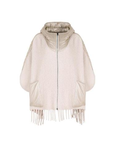 [해외직구] 25FW 에르노 알파카 울 부클레  울트라라이트 나일론 판초 GC000509D334801985 Beige