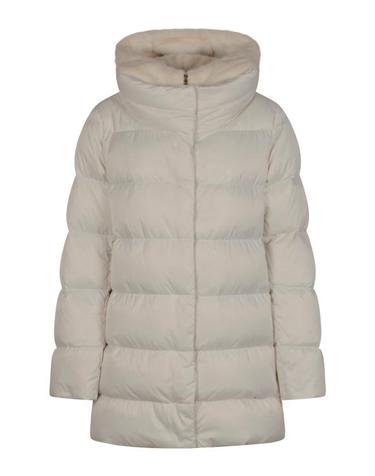 [해외직구] 25FW 에르노 새틴  뉴 레이디 퍼 A셰이프 다운 자킷 PI001934D 12170Z1000 BIANCO