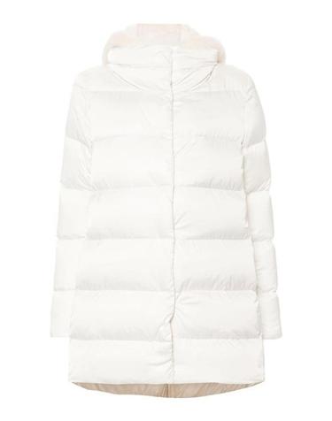 [해외직구] 25FW 에르노 새틴  뉴 레이디 퍼 A셰이프 다운 자킷 PI001934D12170Z1000 WHITE