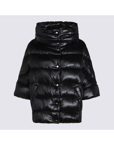[해외직구] 26FW 에르노 하이넥 퀼팅 케이프 다운 재킷 PI002256D 12017Z9300 NERO