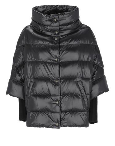 [해외직구] 26FW 에르노 하이넥 퀼팅 케이프 다운 재킷 PI002256D 12017Z9300 BLACK