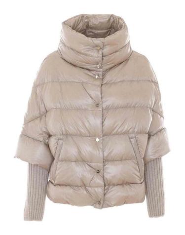 [해외직구] 26FW 에르노 하이넥 퀼팅 케이프 다운 재킷 PI002256D12017Z1985 BEIGE