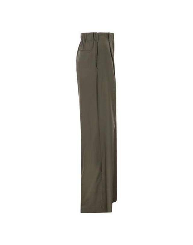 에르노 [해외직구] 26SS 에르노 스트레이트 팬츠 PT000253D MILITARY GREEN 착용컷