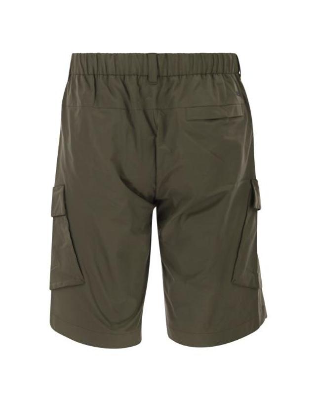 에르노 [해외직구] 26SS 에르노 숏팬츠 PT000182U MILITARY GREEN 착용컷