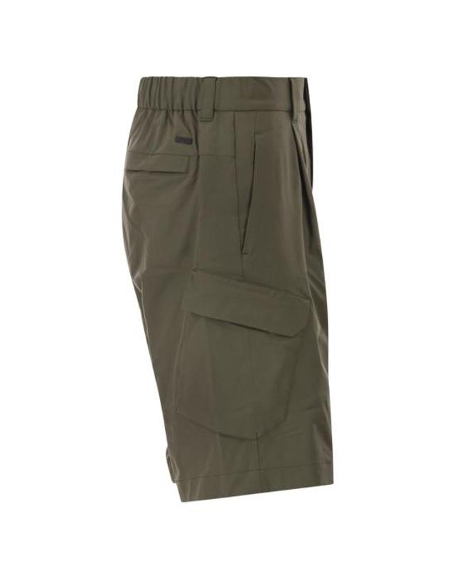 에르노 [해외직구] 26SS 에르노 숏팬츠 PT000182U MILITARY GREEN 착용컷