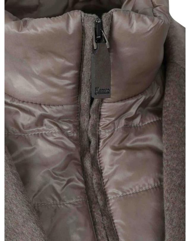 에르노 [해외직구] 25FW 에르노 퓨어 캐시미어 리넨 벨벳 코트 CA000212U38126 2700 BEIGE 착용컷
