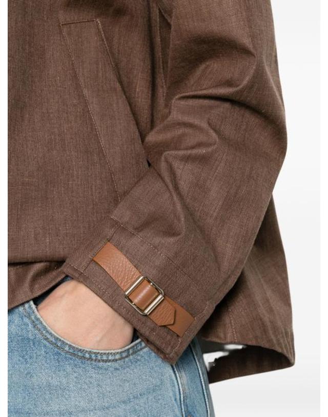 에르노 [해외직구] 26SS 에르노 자켓 GC000559D171502240 LEATHER BROWN 착용컷