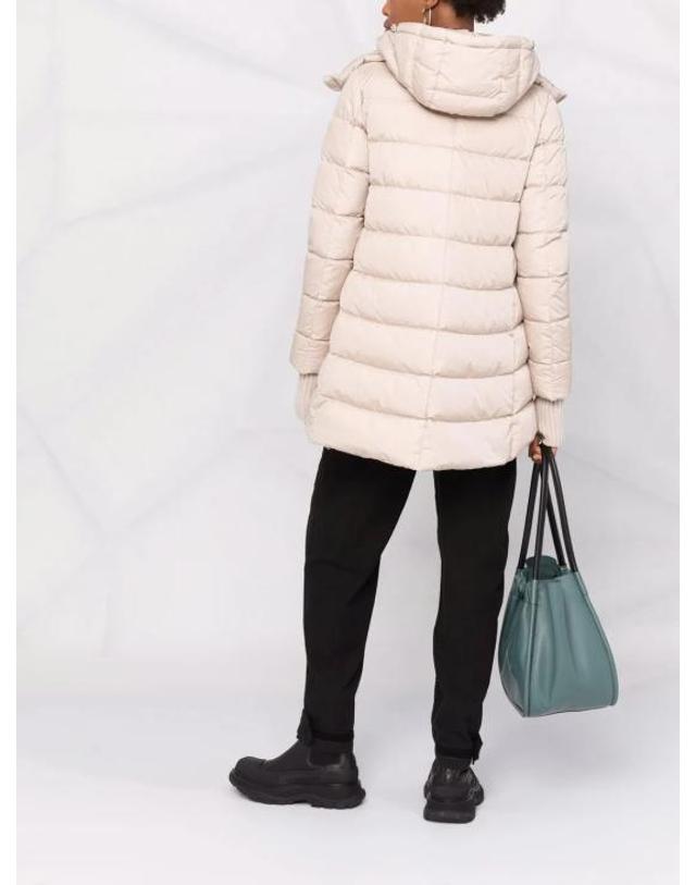 에르노 [해외직구] 26FW 에르노 나일론 샤모니 A 셰이프 PI0660D 12004Z1985 Beige 착용컷