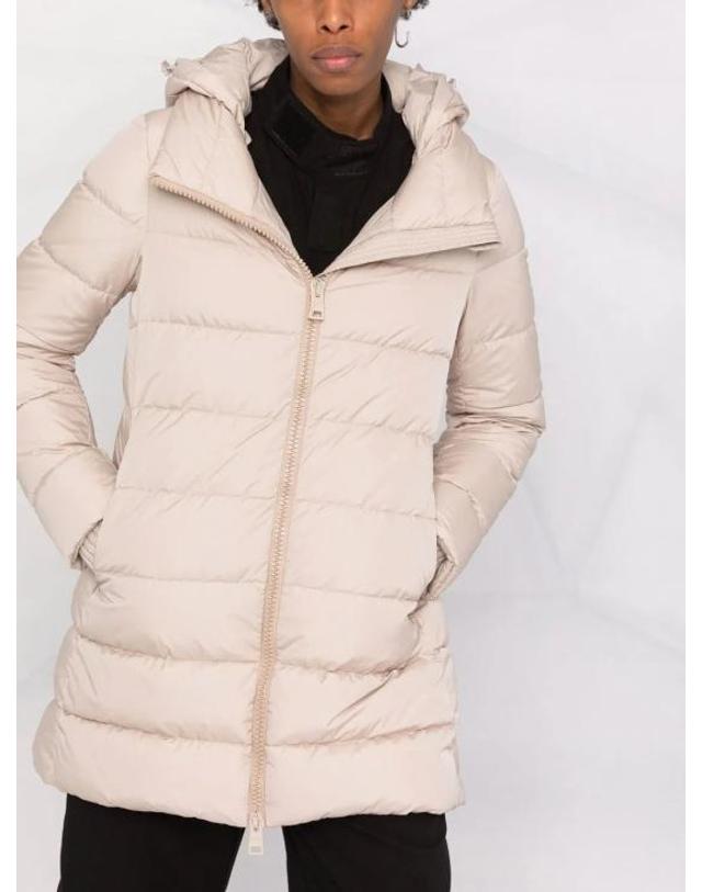 에르노 [해외직구] 26FW 에르노 나일론 샤모니 A 셰이프 PI0660D 12004Z1985 Beige 착용컷