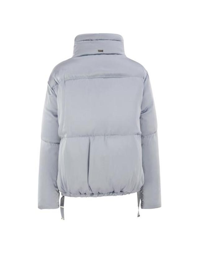 에르노 [해외직구] 26FW 에르노 숏패딩 PI00186DR LIGHT BLUE 착용컷