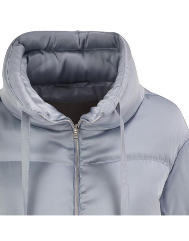 에르노 [해외직구] 26FW 에르노 숏패딩 PI00186DR LIGHT BLUE 착용컷