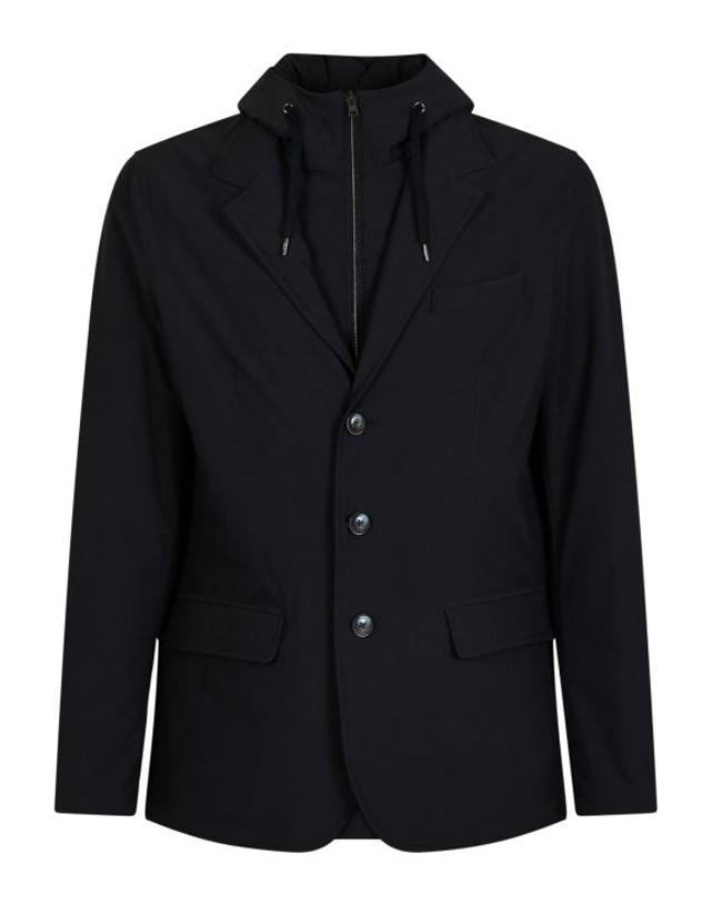 에르노 [해외직구] 26FW 에르노 스트레치 컴포트 나일론 리조트 블레이저 GA00018UR 12742S9200 BLU NAVY 착용컷