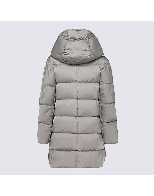 에르노 [해외직구] 26FW 에르노 새틴 A 셰이프 재킷 PI1304D 12170Z9406 Grigio perla 착용컷
