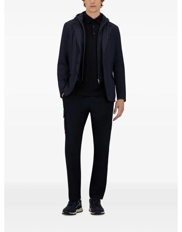 에르노 [해외직구] 26FW 에르노 스트레치 컴포트 나일론 리조트 블레이저 GA00018UR 12742S 9200 BLUE 착용컷