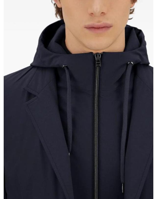 에르노 [해외직구] 26FW 에르노 스트레치 컴포트 나일론 리조트 블레이저 GA00018UR 12742S 9200 BLUE 착용컷