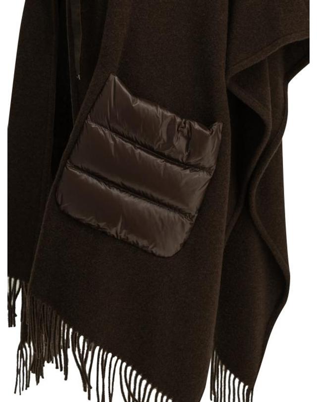 에르노 [해외직구] 26FW 에르노 퀼티드 포켓 판초 GC00066DR333958810 Brown 착용컷