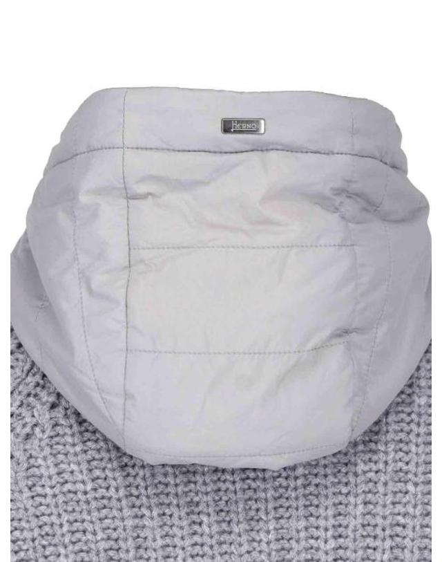 에르노 [해외직구] 26FW 에르노 케이블 콘 스티치 울 재킷 MC000231U700649406 GREY 착용컷