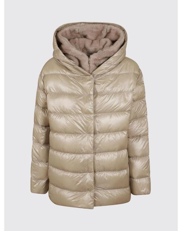 에르노 [해외직구] 26FW 에르노 밍크 퍼 이펙트 파카 재킷 PI002312D12017Z 1985 White 착용컷