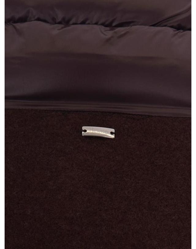 에르노 [해외직구] 26FW 에르노 퀼티드 포켓 판초 GC00066DR33395 8810 Brown 착용컷