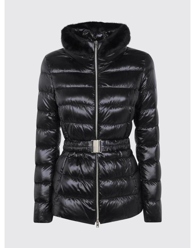 에르노 [해외직구] 26FW 에르노 클라우디아 쇼트 다운 자켓 PI0485DICM0512017Z 9300 Black 착용컷