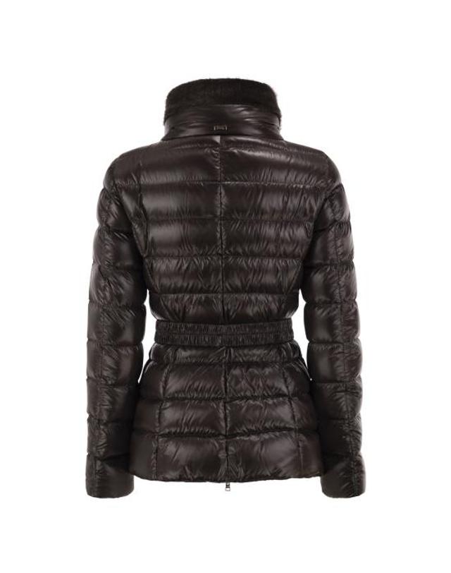 에르노 [해외직구] 26FW 에르노 클라우디아 쇼트 다운 자켓 PI0485DICM05 DARK BROWN 착용컷