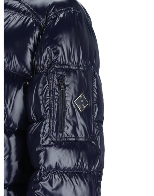 에르노 [해외직구] 26FW 에르노 마야 후드 쇼트 다운 재킷 PI001416U12973 9200 BLUE 착용컷