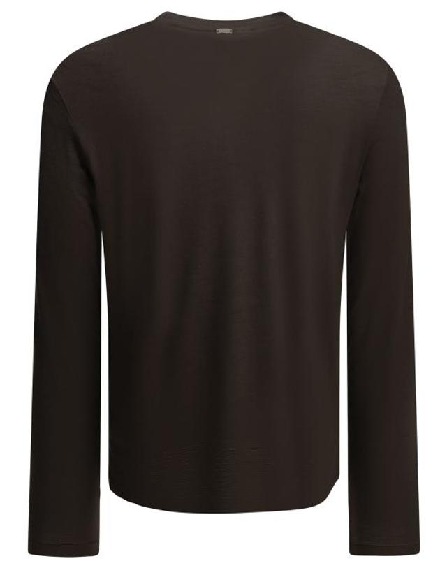 에르노 [해외직구] 26FW 에르노 긴팔 티셔츠 JG000290U520688800 BROWN 착용컷