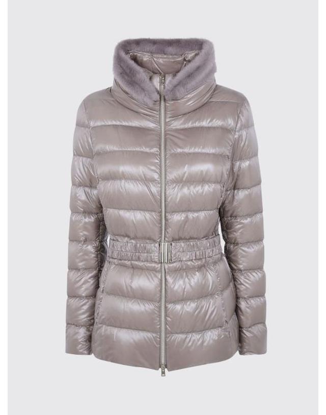 에르노 [해외직구] 26FW 에르노 클라우디아 쇼트 다운 자켓 PI0485DICM0512017Z 2600 Grey 착용컷