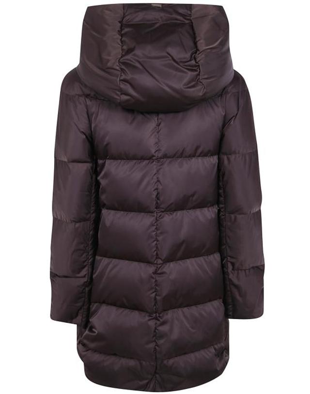 에르노 [해외직구] 26FW 에르노 새틴 A 셰이프 재킷 PI1304D 12170Z 099 8810 DARK CHOCOLATE 착용컷