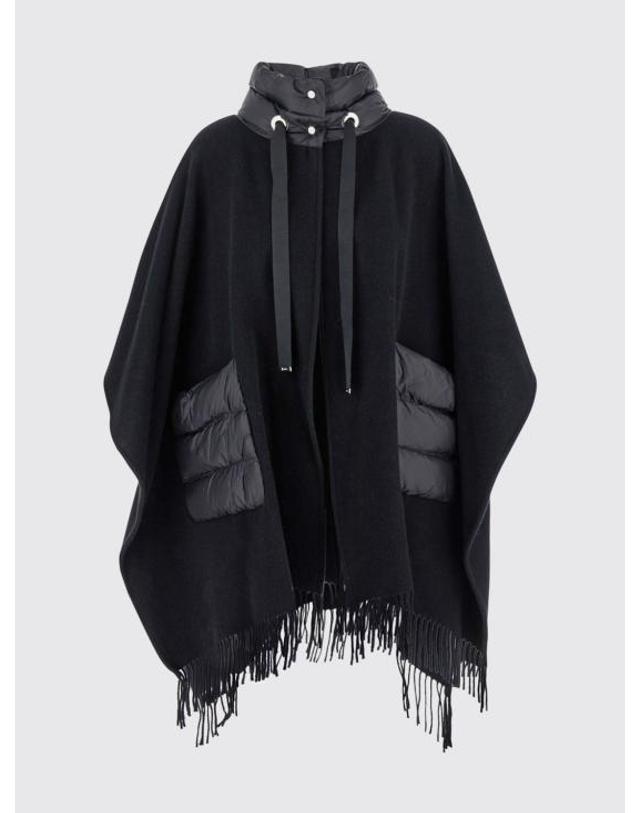 에르노 [해외직구] 26FW 에르노 퀼티드 포켓 판초 GC00066DR33395 9300 Black 착용컷