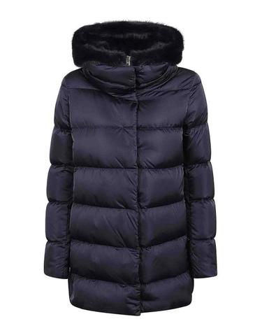 [해외직구] 26FW 에르노 새틴  뉴 레이디 퍼 A셰이프 다운 자킷 PI001934D12170Z9202 BLUE
