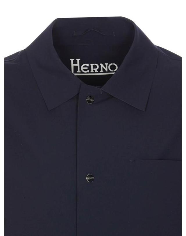 에르노 [해외직구] 26SS 에르노 에센스 셔켓 GI000318U12301SZ9200 Blue 착용컷