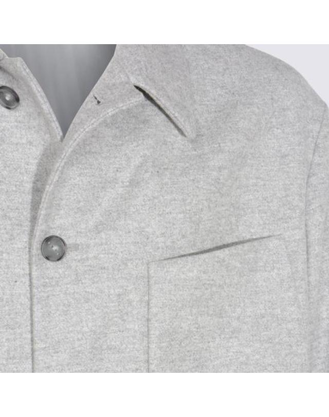 헤보 [해외직구] 25FW 헤보 자켓 BARI I7404402 Light grey 착용컷