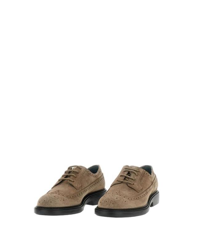 호간 [해외직구] 26SS 호간 드레스 슈즈 HXM7040FZ50HG0C407 Brown 착용컷