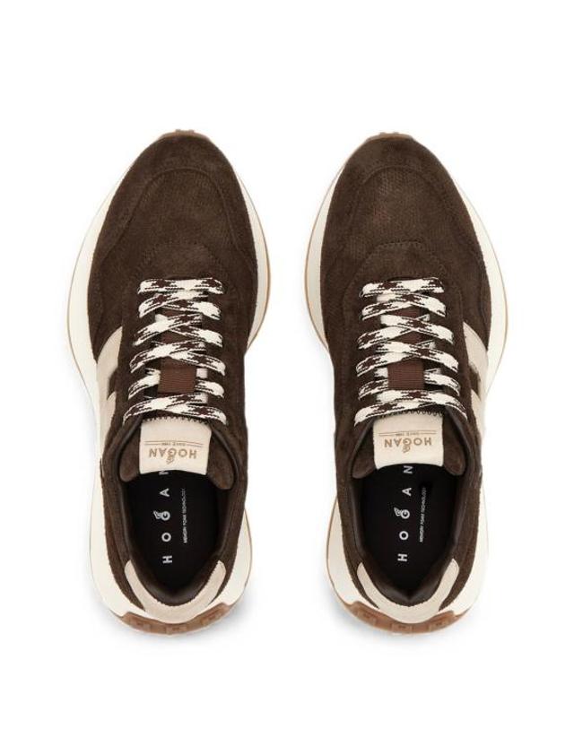 호간 [해외직구] 26FW 호간 스니커즈 HXW6410EH41VFX0R1L Dark brown 착용컷
