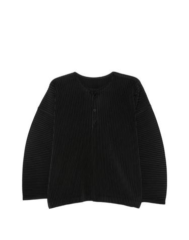[해외직구] 26FW 옴므 플리세 이세이 미야케 민소매 티셔츠 HP68JK093 15 BLACK
