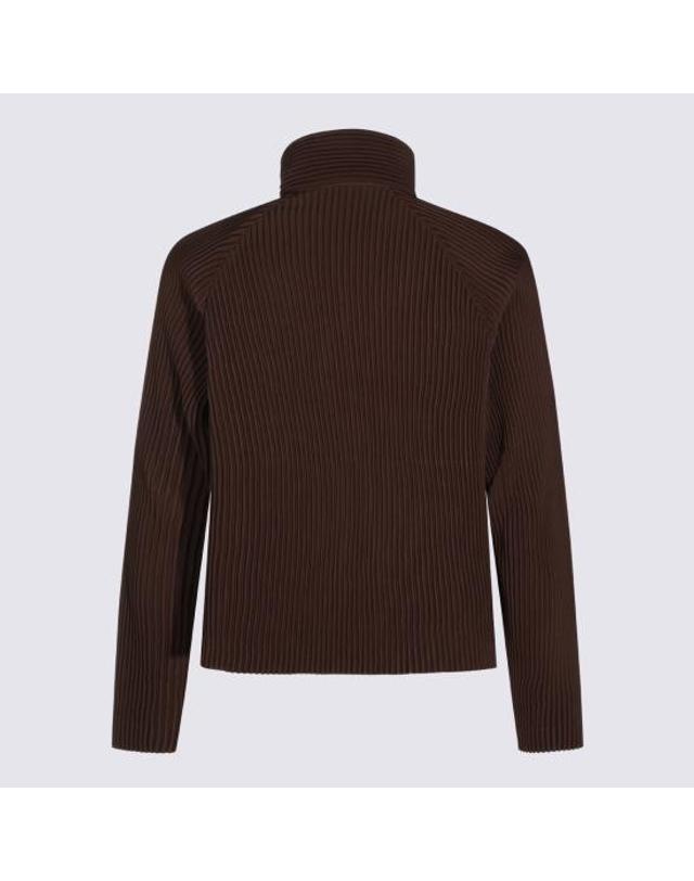 옴므플리세 이세이미야케 [해외직구] 26FW 옴므 플리세 이세이 미야케 자켓 HP68JC151 46 SHADOW BROWN 착용컷
