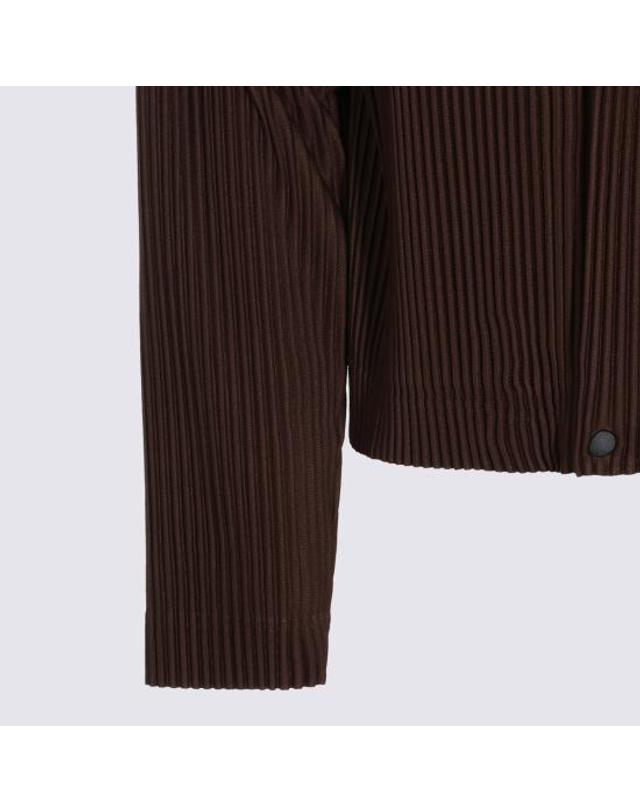 옴므플리세 이세이미야케 [해외직구] 26FW 옴므 플리세 이세이 미야케 자켓 HP68JC151 46 SHADOW BROWN 착용컷