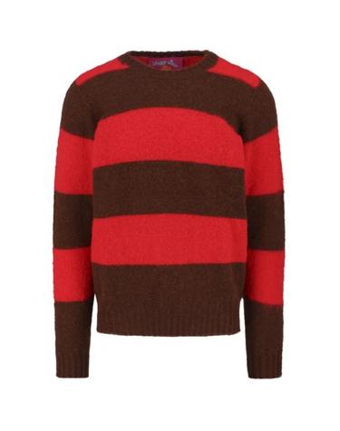 [해외직구] 25FW 하울린 쉐기 베어 스웨터 SHAGGY BEAR CHUNKY STRIPESMOCHA BOOM Multicolor