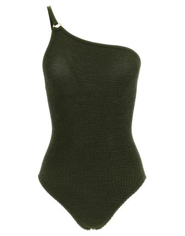 [해외직구] 훈자 지 비치웨어 LDCLARASWIMMETALLICKHAKI OLIVE