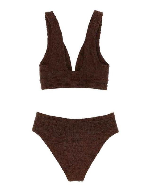 훈자 지 [해외직구] 훈자 지 비키니 수영복 ANGELBIKINIMETALLICCHOCOLATE Brown 착용컷