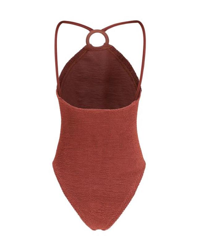 훈자 지 [해외직구] 26SS 훈자 지 원피스 수영복 SJASMINETX METALLICRO RED 착용컷