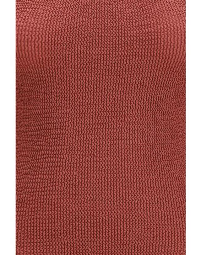 훈자 지 [해외직구] 26SS 훈자 지 원피스 수영복 SJASMINETX METALLICRO RED 착용컷
