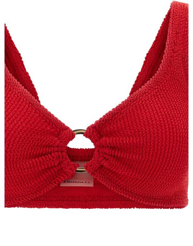 훈자 지 [해외직구] 26FW 훈자 지 비키니 수영복 NADINEGOLDHOOPBIKINIRED 착용컷