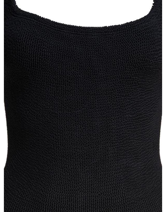 훈자 지 [해외직구] 26SS 훈자 지 원피스 수영복 SQUARE NECK SWIMCRINKLEBLACK 착용컷