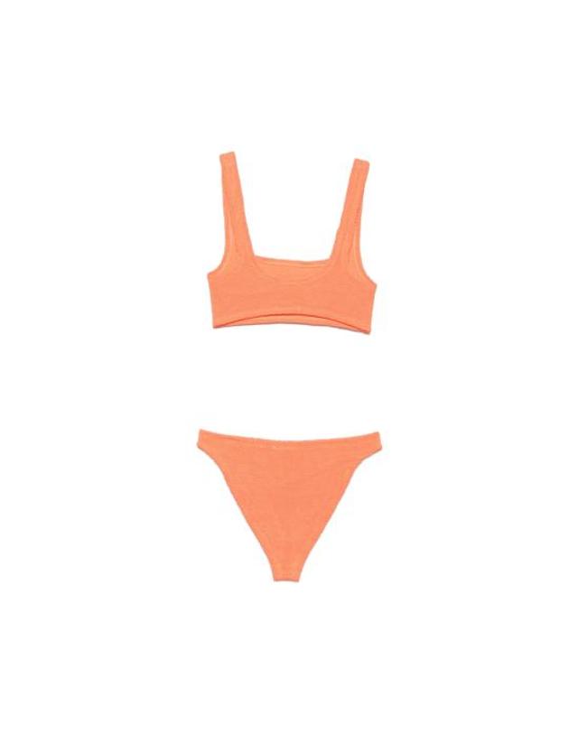훈자 지 [해외직구] 26FW 훈자 지 비키니 수영복 B XANDRA CR CRINKLE ORANG ORANGE 착용컷