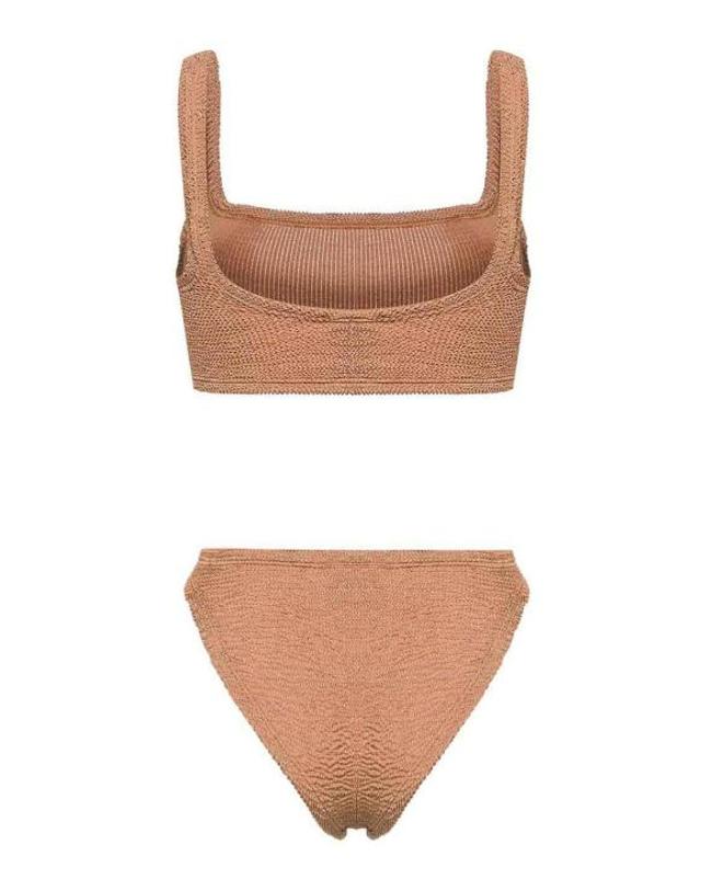 훈자 지 [해외직구] 25SS 훈자 지 비키니 수영복 BXANDRACRMETALLICCOCOA BROWN 착용컷