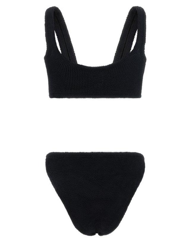 훈자 지 [해외직구] 훈자 지 비치웨어 LDJULIAGOLDHOOPBIKINIBLACK 착용컷