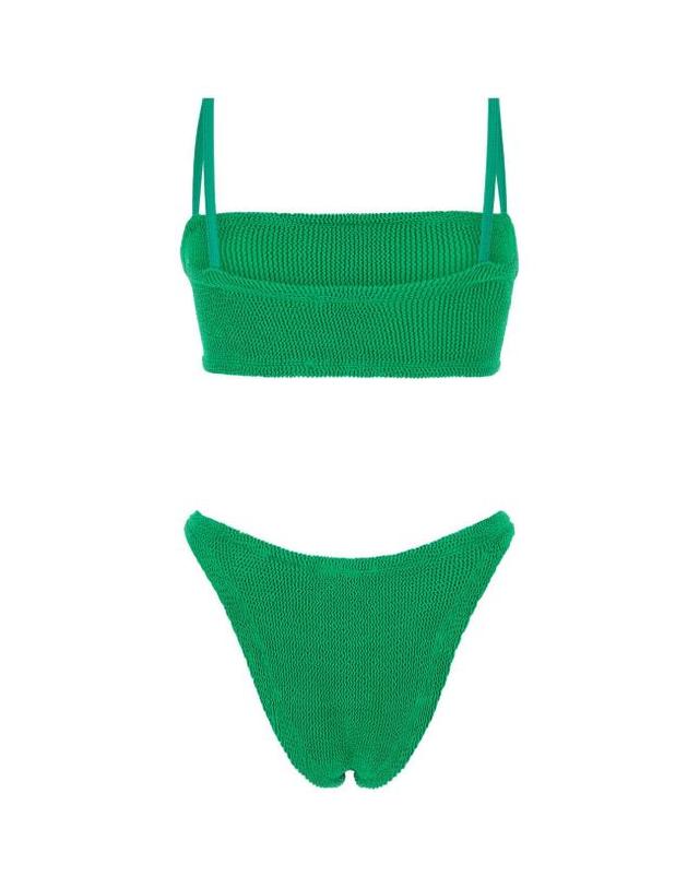 훈자 지 [해외직구] 26FW 훈자 지 비치웨어 GIGIBIKINI EMERALD GREEN 착용컷