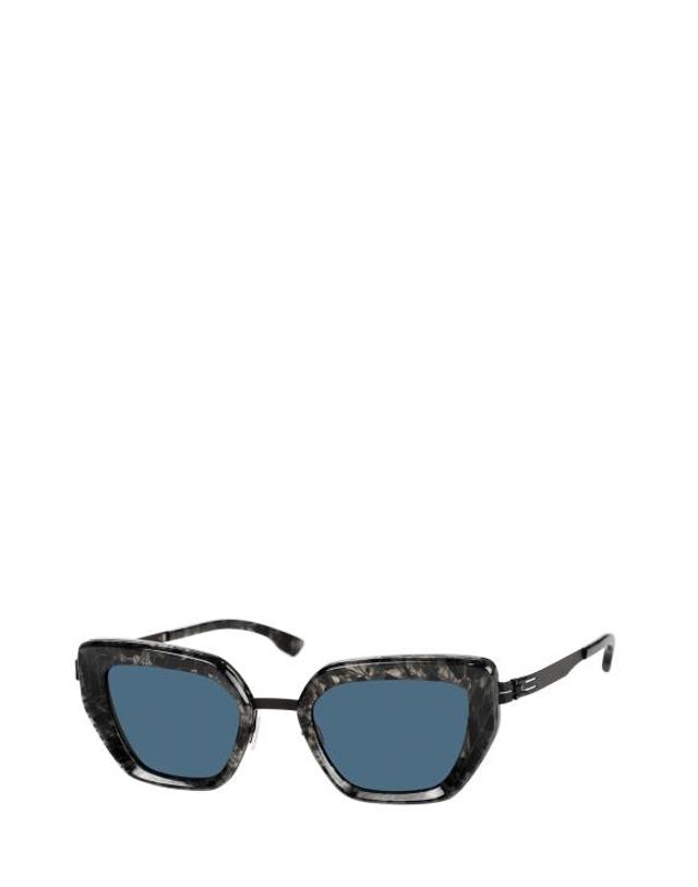 아이씨베를린 [해외직구] 26FW 아이씨베를린 선글라스 NIKA SUN BLACK NIGHT FLAKES 착용컷